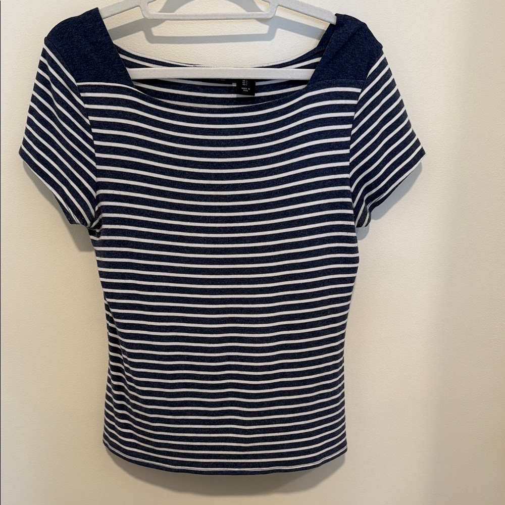 Classic Navy and White Striped Women's Tee